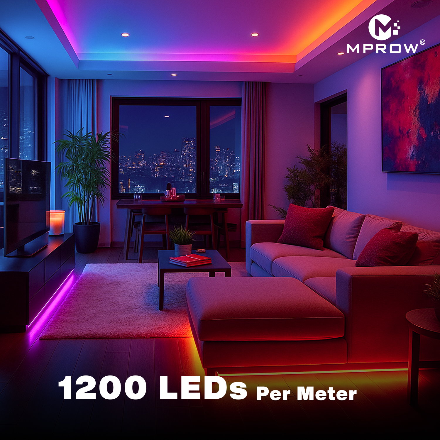 10M LED Rope Light 120 LEDs Multicolor - Image 3