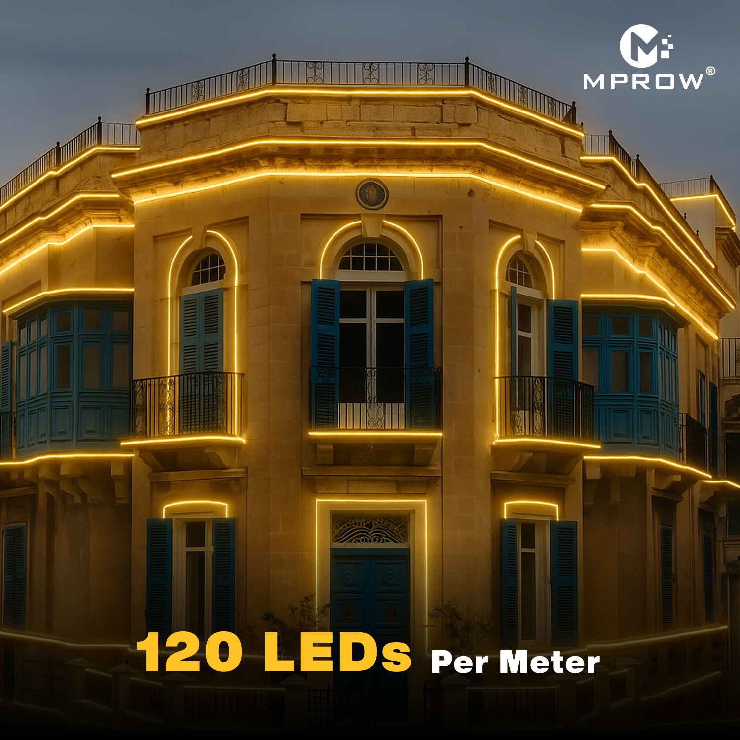 10M LED Rope Light | 120 LEDs/M | Warm White - Image 4