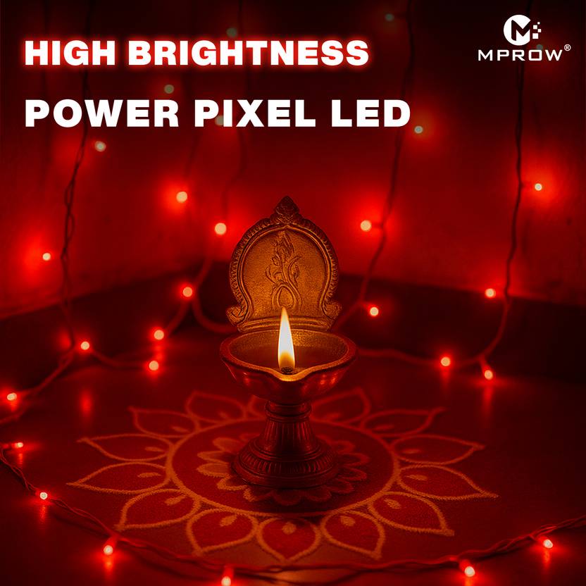 11M Decorative LED Pixel String Light – Red - Image 2