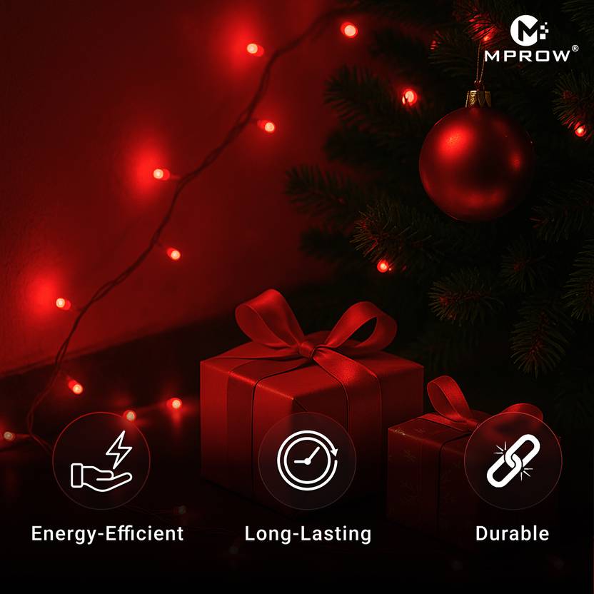 11M Decorative LED Pixel String Light – Red - Image 3