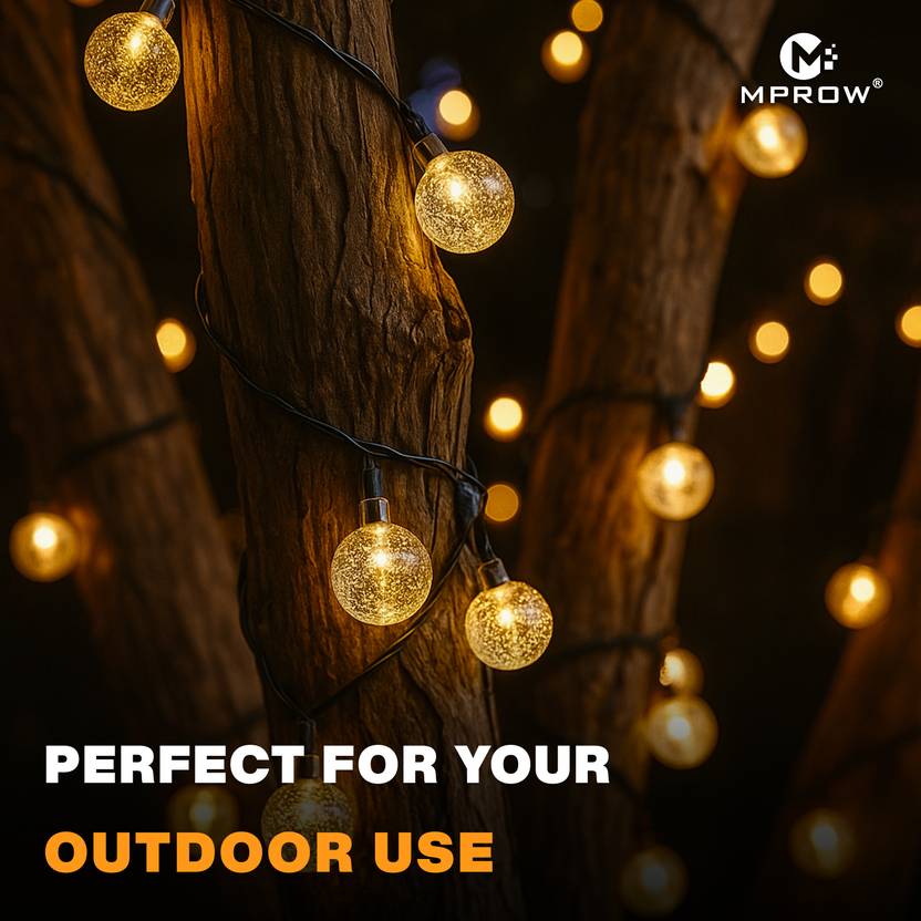 Crystal Ball Fairy Lights – 14 LED, 3M Warm White - Image 3