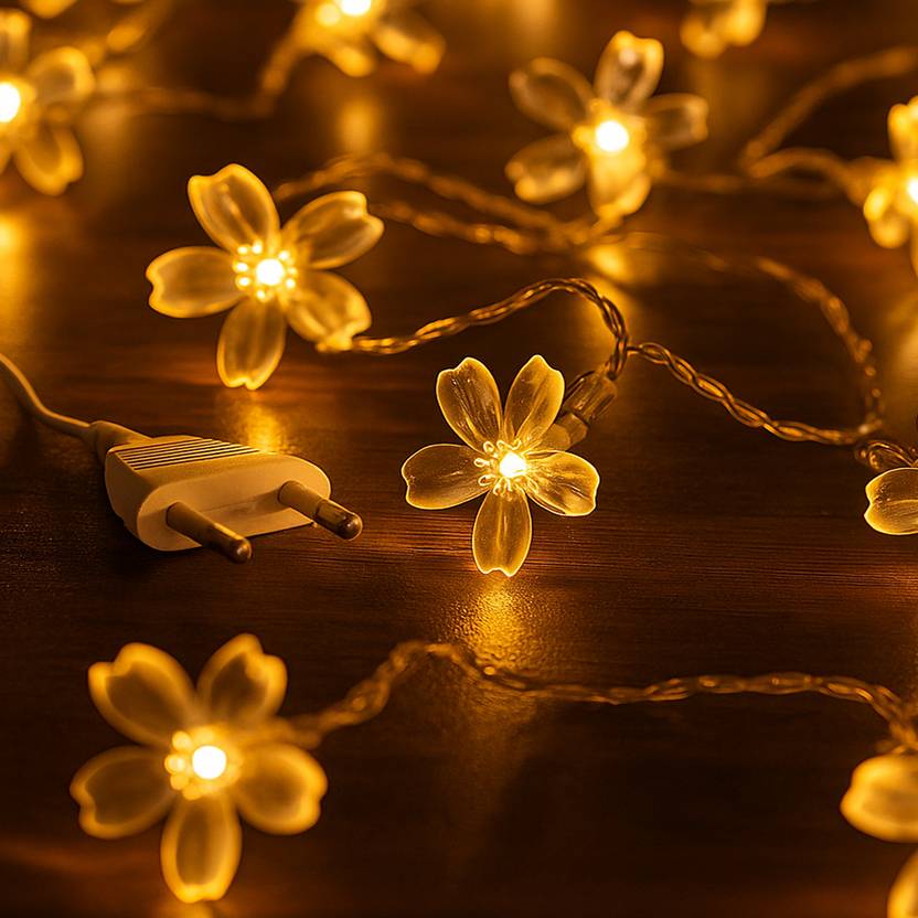 14LED Flower String Lights – Warm White Decorative Lights - Image 4