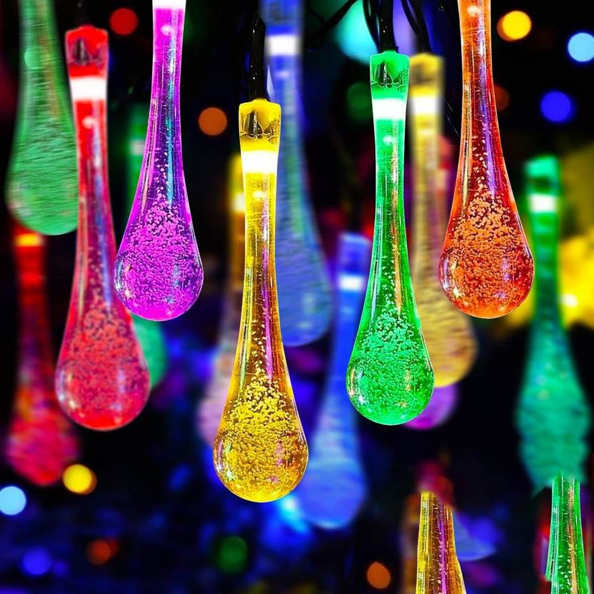 14LED Water Drop String Lights – Multicolor Decorative Lights