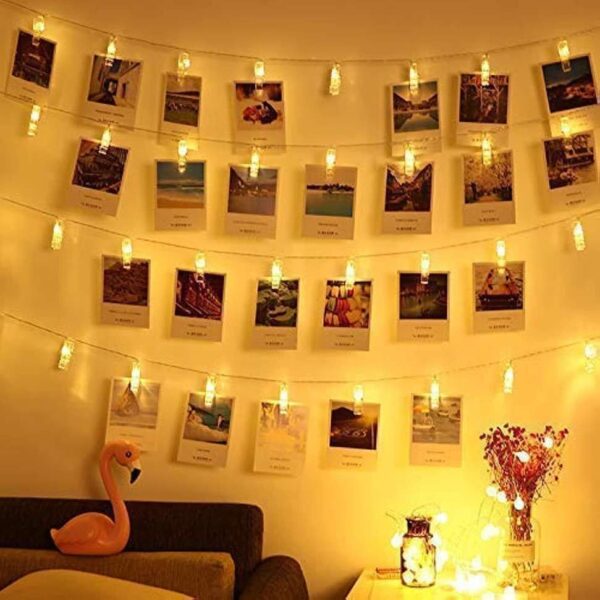 14LED Photo Clip String Lights – Warm White