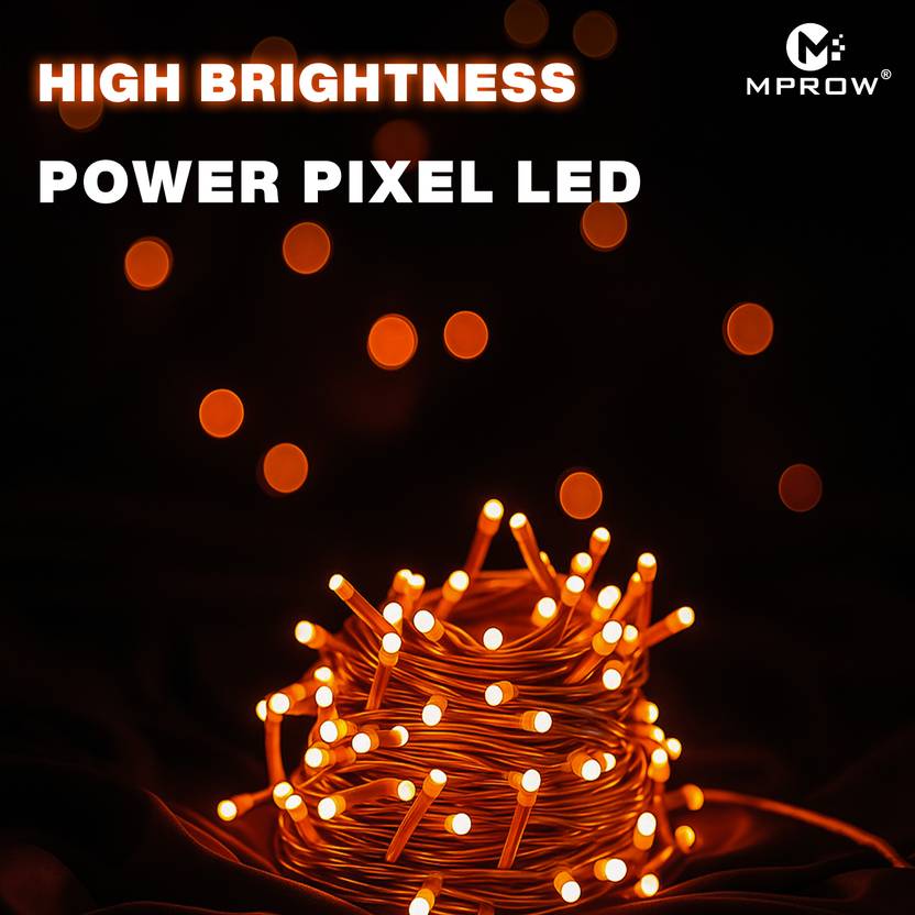 11M Decorative LED Pixel String Light – Orange - Image 5