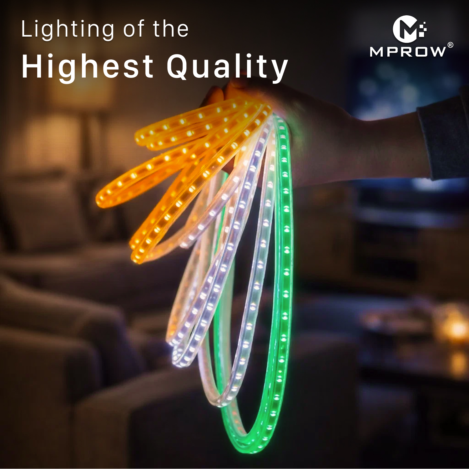 10M LED Rope Light | 120 LEDs/M | Tiranga - Image 2