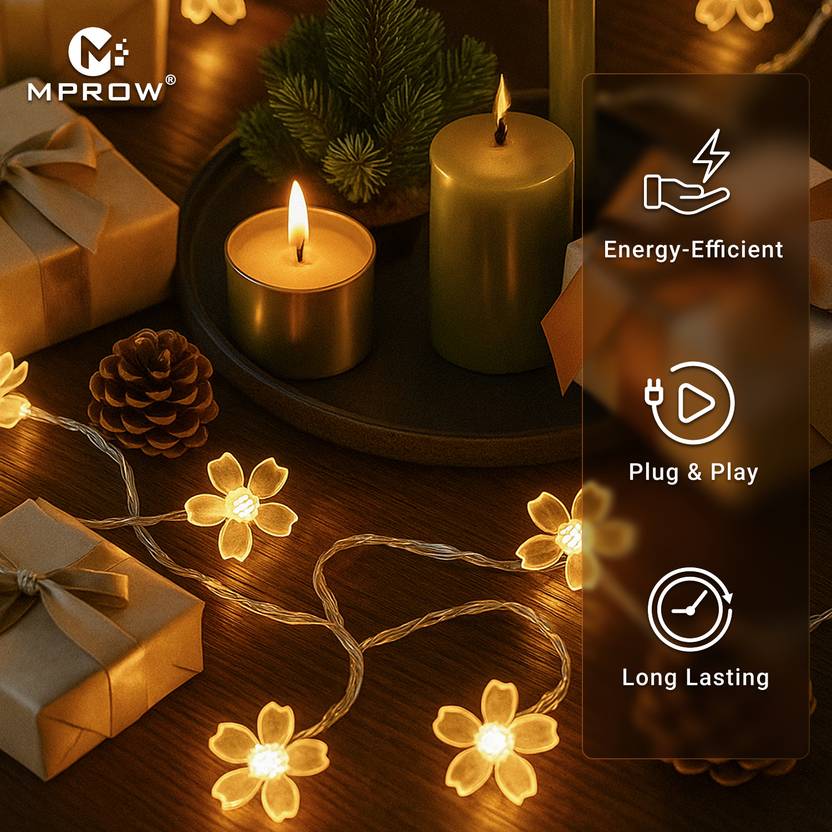 14LED Flower String Lights – Warm White Decorative Lights - Image 5