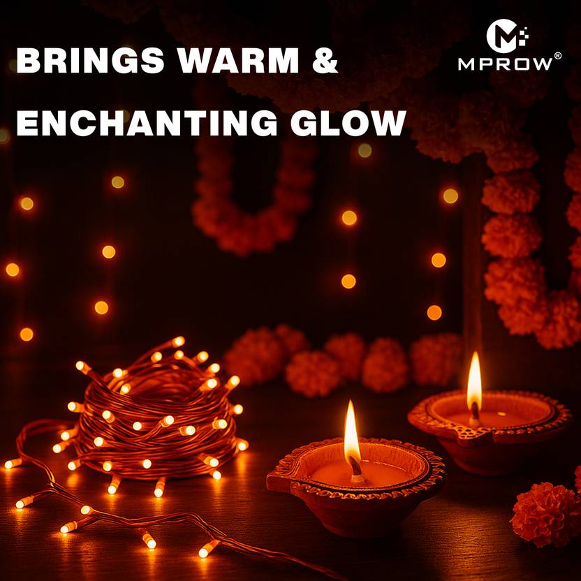 11M Decorative LED Pixel String Light – Orange - Image 2