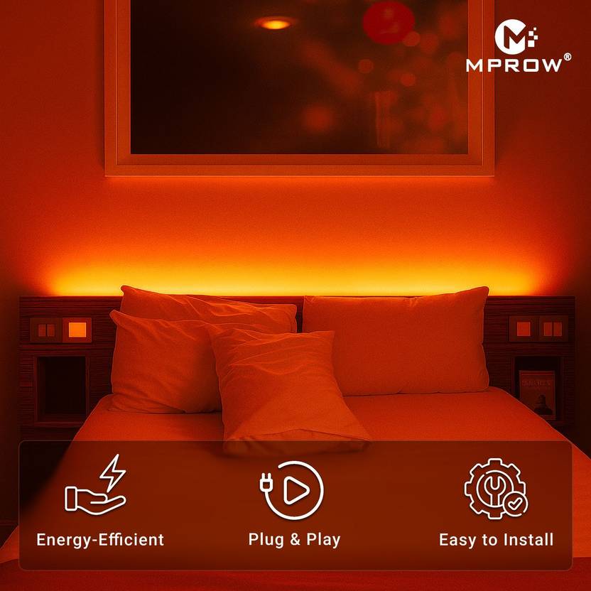 10M LED Rope Light | 120 LEDs/M | Orange - Image 3