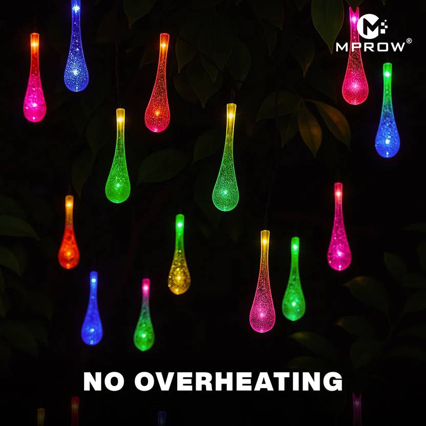14LED Water Drop String Lights – Multicolor Decorative Lights - Image 3
