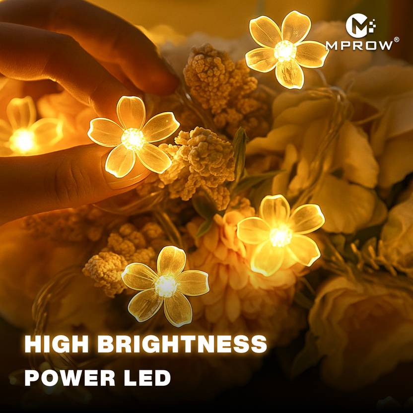 14LED Flower String Lights – Warm White Decorative Lights - Image 3