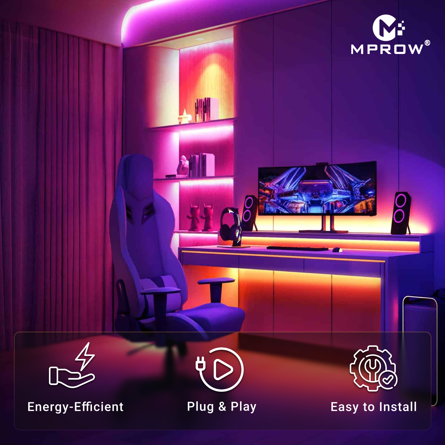 10M LED Rope Light | 120 LEDs/M | Pink - Image 2
