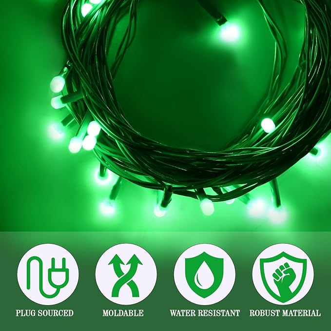 11M Decorative LED Pixel String Light – Green - Image 3