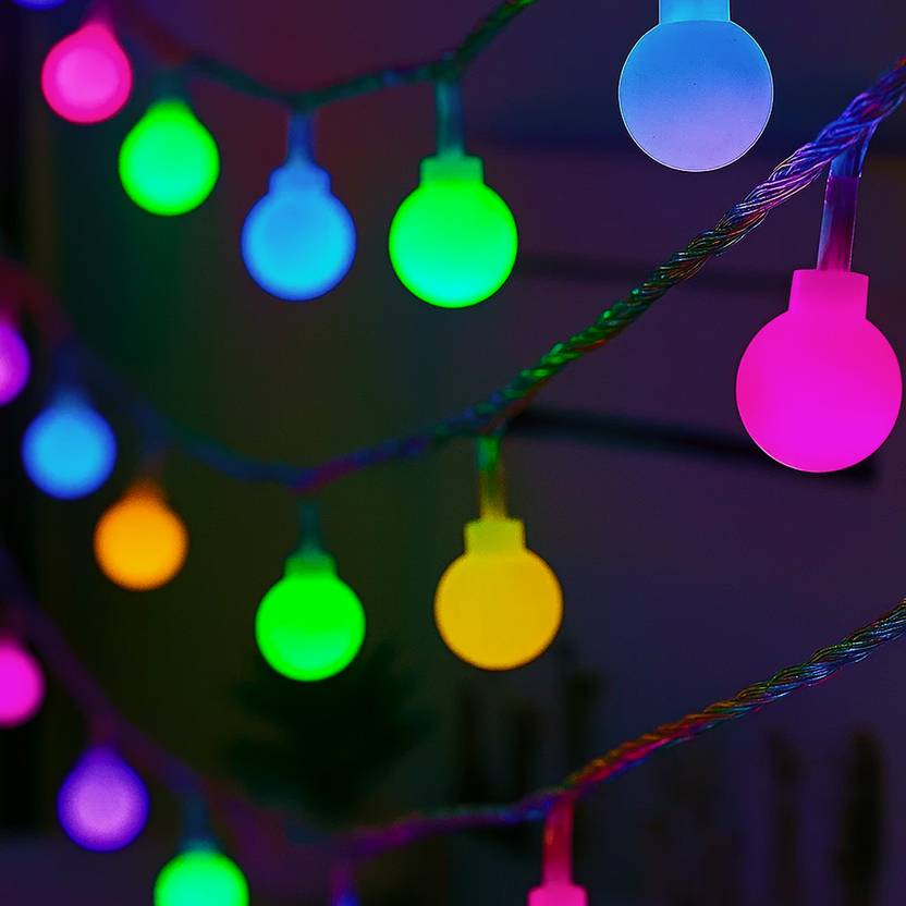 14LED Multicolor Frausted Ball LED String Lights – Decorative Fairy Lights