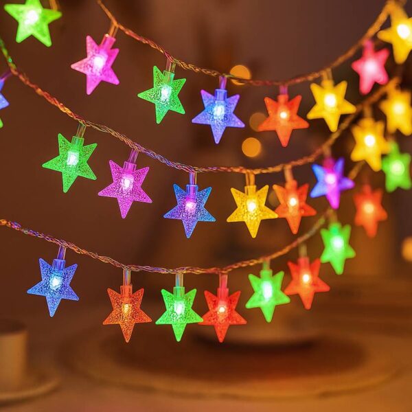 Multicolor Star LED String Lights – Decorative Lights