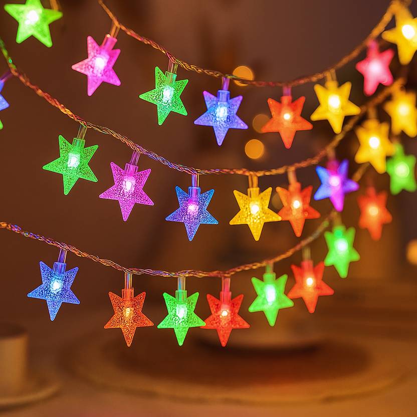 Multicolor Star LED String Lights – Decorative Lights