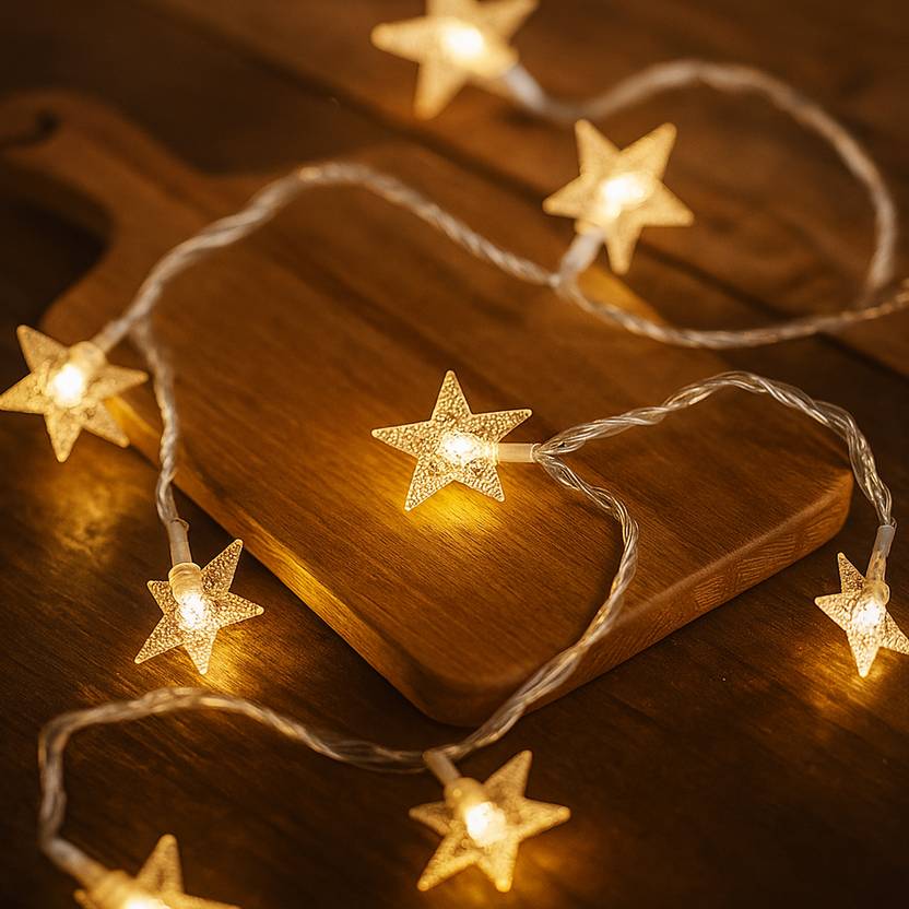 14LED Warm White Mini Star LED String Lights – Decorative Fairy Lights