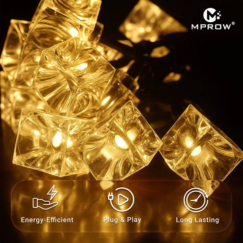 14LED Warm White Cube LED String Lights – Decorative Fairy Lights - Image 5