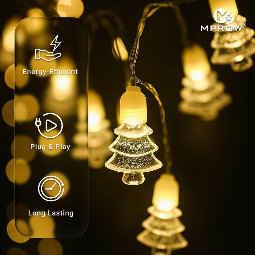 Warm White LED Christmas Tree String Lights - Image 2