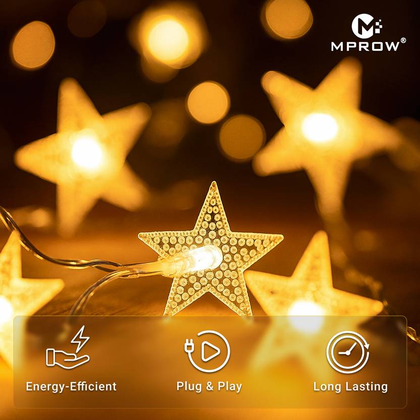 14LED Warm White Mini Star LED String Lights – Decorative Fairy Lights - Image 5