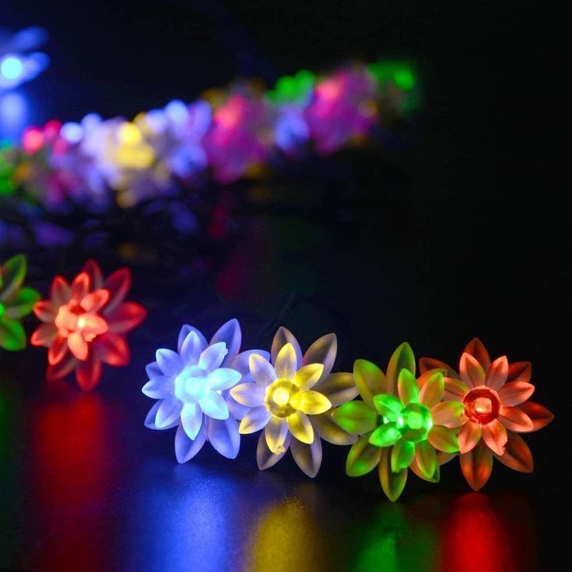 Multicolor Flower LED String Lights – Decorative Fairy Lights - Image 3