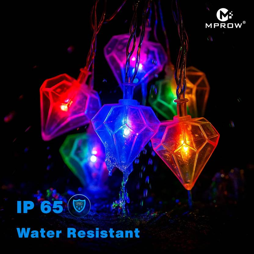 Multicolor LED Diamond String Lights – Decorative - Image 2