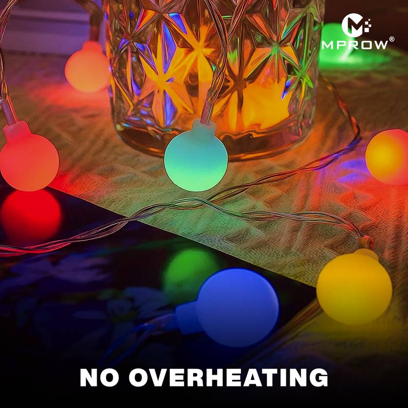 14LED Multicolor Frausted Ball LED String Lights – Decorative Fairy Lights - Image 2