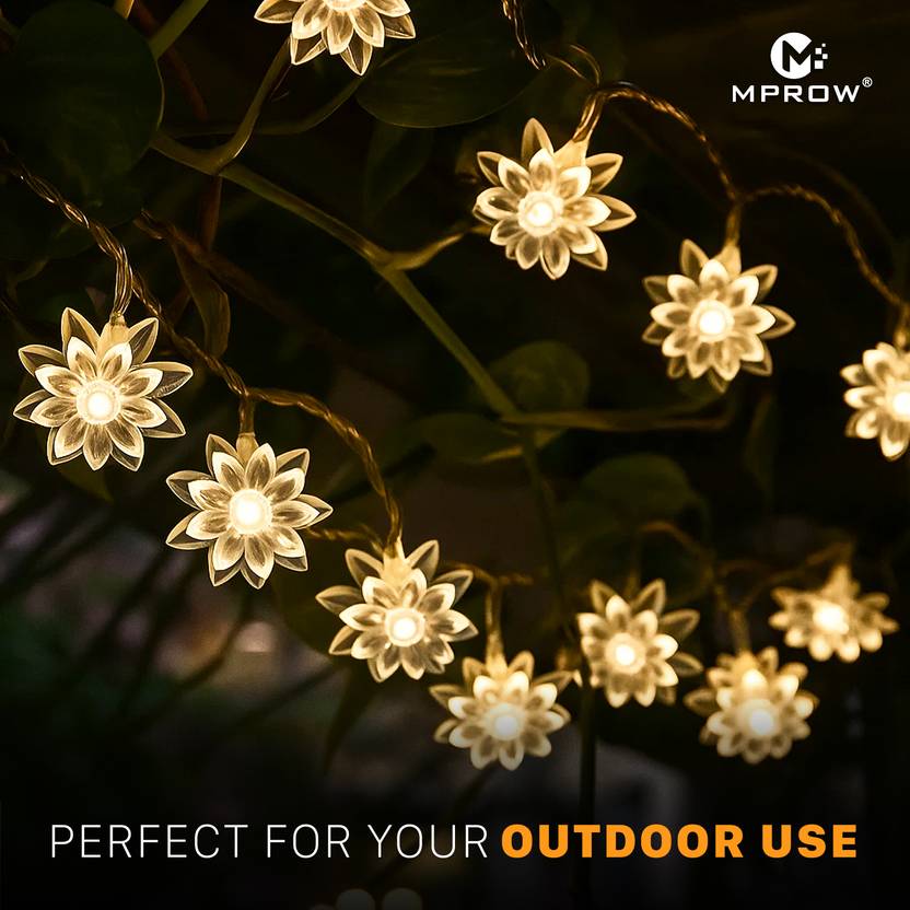 14 LED Double Lotus Warm White Flower LED Lights – Fairy Lights - Image 3