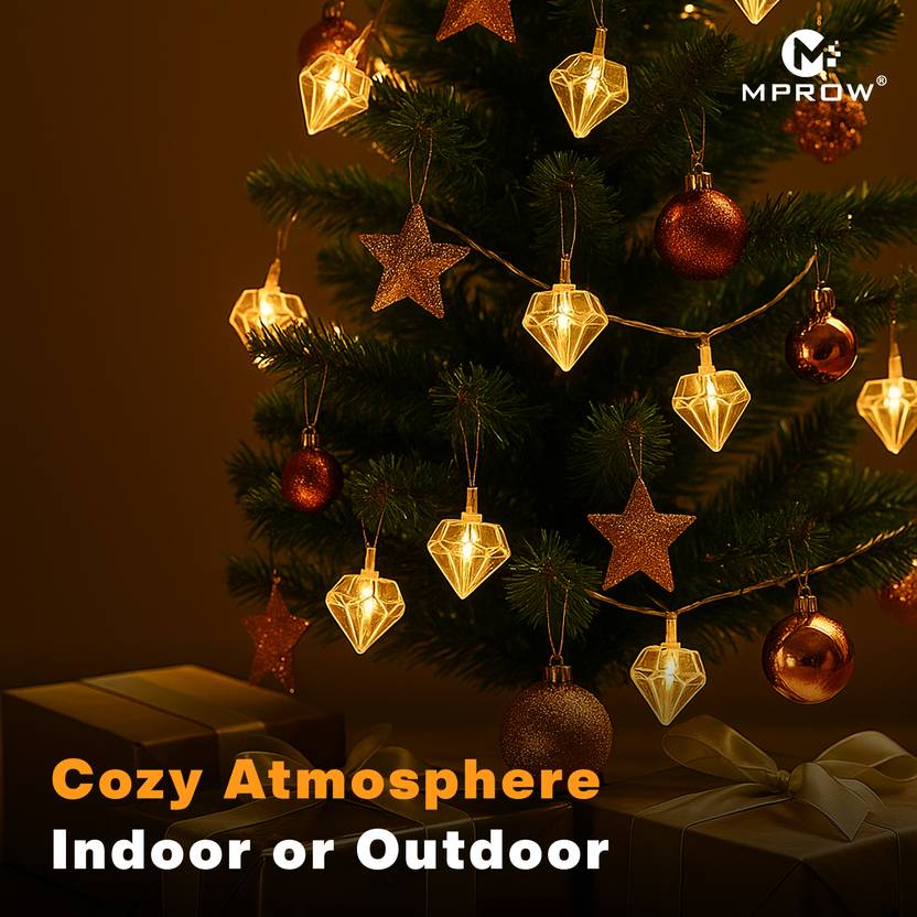 LED Diamond String Lights – Warm White Decorative Lights - Image 5