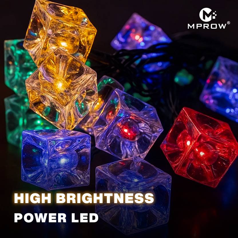 14 LED Multicolor Cube LED String Lights – Decorative Fairy Lights - Image 5