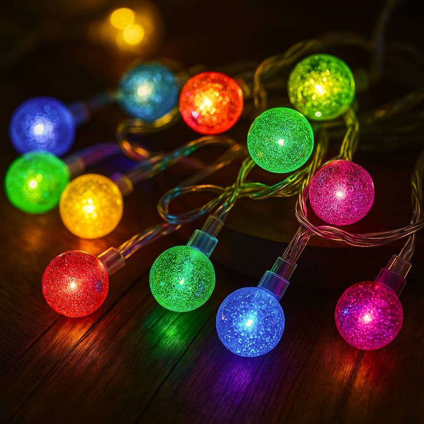 Multicolor LED Ball String Lights – Decorative Lights - Image 2
