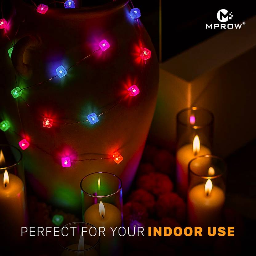 14 LED Multicolor Cube LED String Lights – Decorative Fairy Lights - Image 2